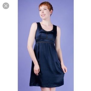 Proenza Schouler for Target Silk Navy Blue Sleeveless Prom Dress